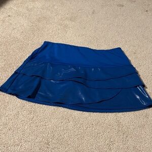 Lucky in Love Vibrant Blue Mini Skirt